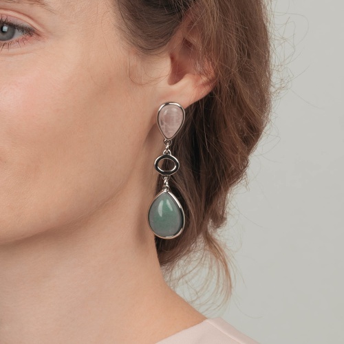 Серьги Possebon Q. Rose, Q. Verde, A0585.7.17 S фото 4